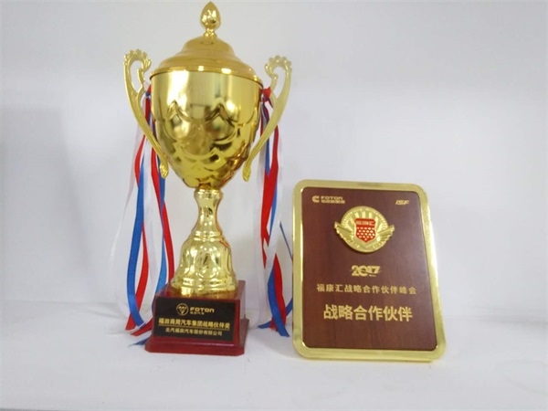 戰(zhàn)略合作伙伴獎(jiǎng)杯將牌